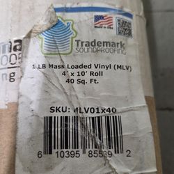 4 ft. x 10 ft. x 1/8 in. 1 lb. Technowall Mass Loaded Vinyl