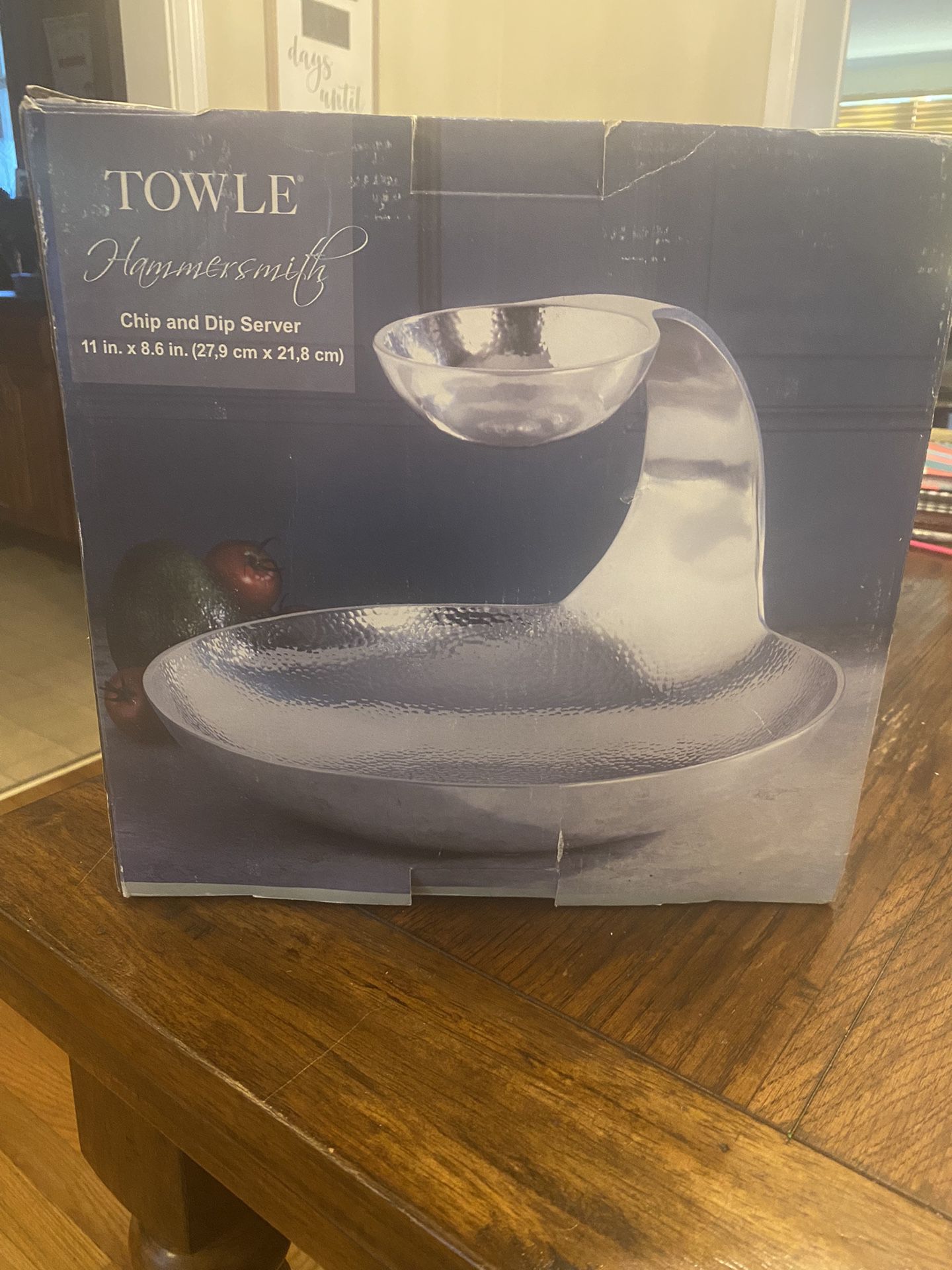 Towle Hammersmith Chip and Dip Server - Brand New 