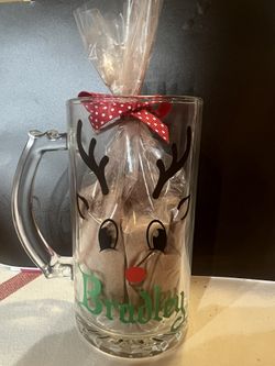 Reindeer /snowman Cups Personalized