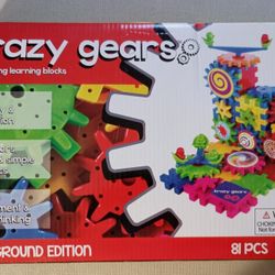 Krazy Gears. Building Toy. All Pieces In Box. Motorized Pieces Work. Clean