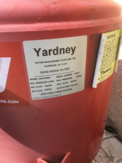 Yardney sand media filter system