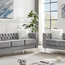 New Sofa And Loveseat Set In Box 📦 Finance Available No Credit Needed $39 Down 