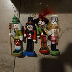 Wooden Nutcracker Christmas Ornaments