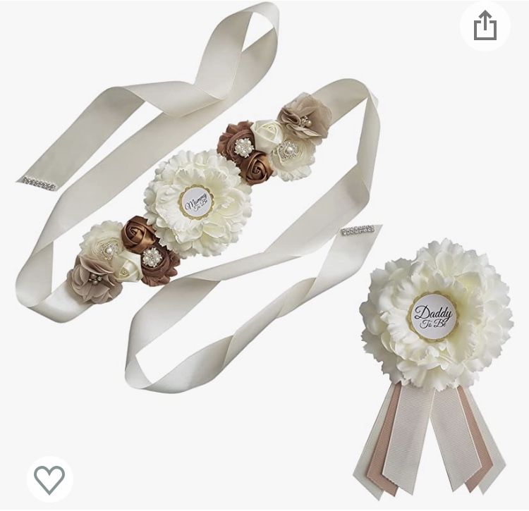 Baby Shower Sash and Corsage Handmade