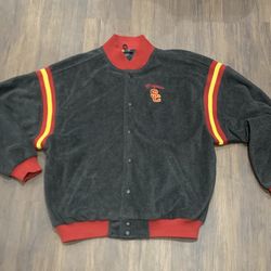 Usc Trojan Vtg Jacket Wool Type Size XL 