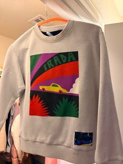 Prada Graphic Crewneck Sweatshirt