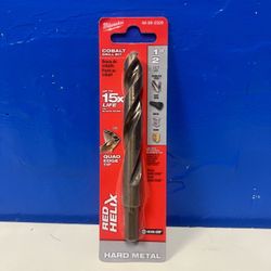 Milwaukee lol1/2 in Cobalt red helix twist drill bit 