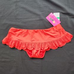 Betsey Johnson Skirted Swimsuit Bikini Bottom