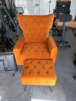 2 set of Chair with foot stool