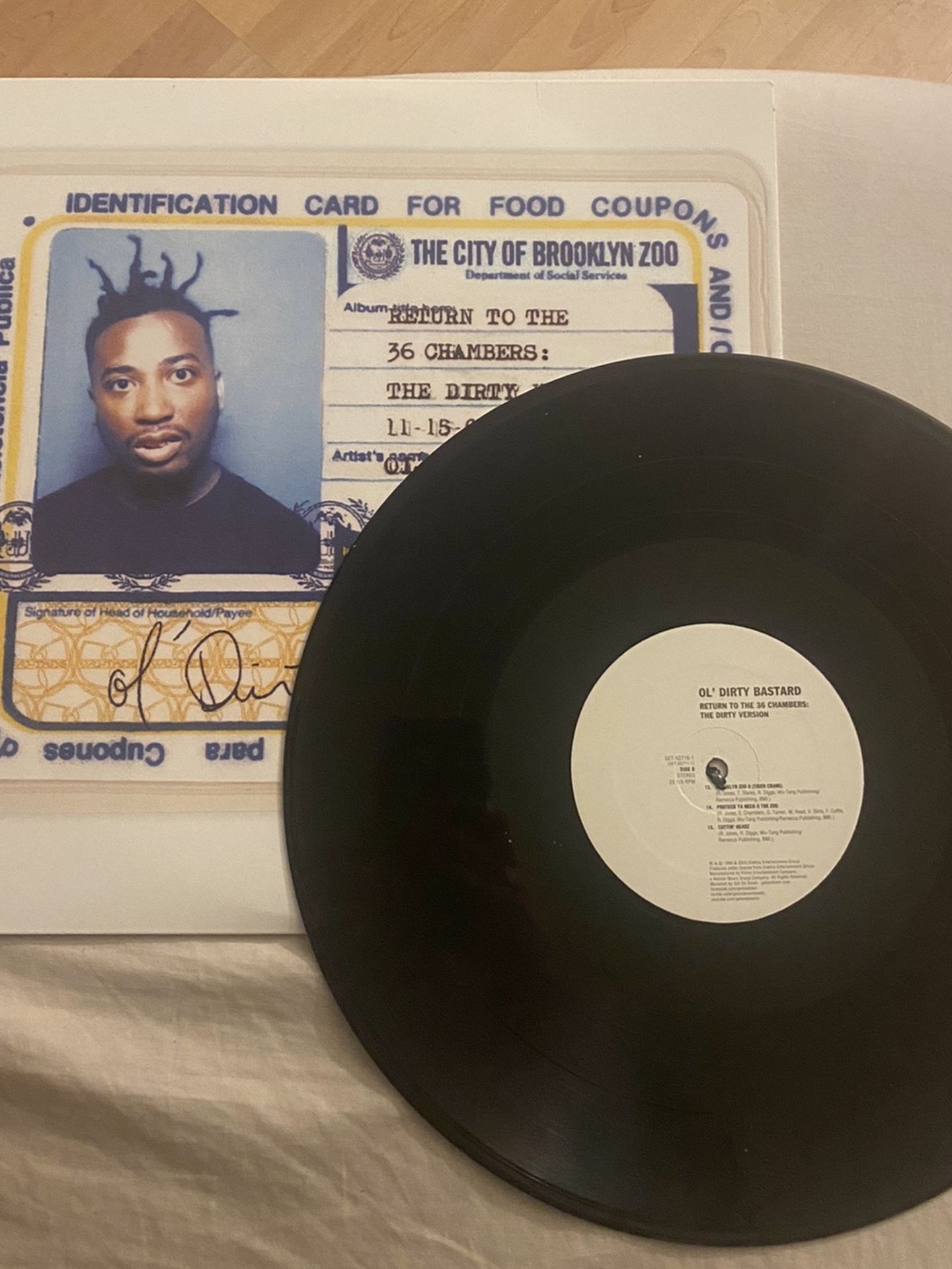 Ol’ Dirty Bastard Return To The 36 Chambers: The Dirty Version 1995 Vinyl LP Hip Hop And Rap Music Wutang Clan