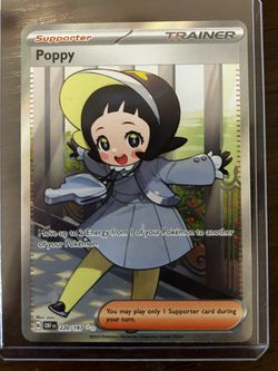  Pokemon - Poppy 220/197 - Obsidian Flames - Ultra Rare - Full  Art : Toys & Games
