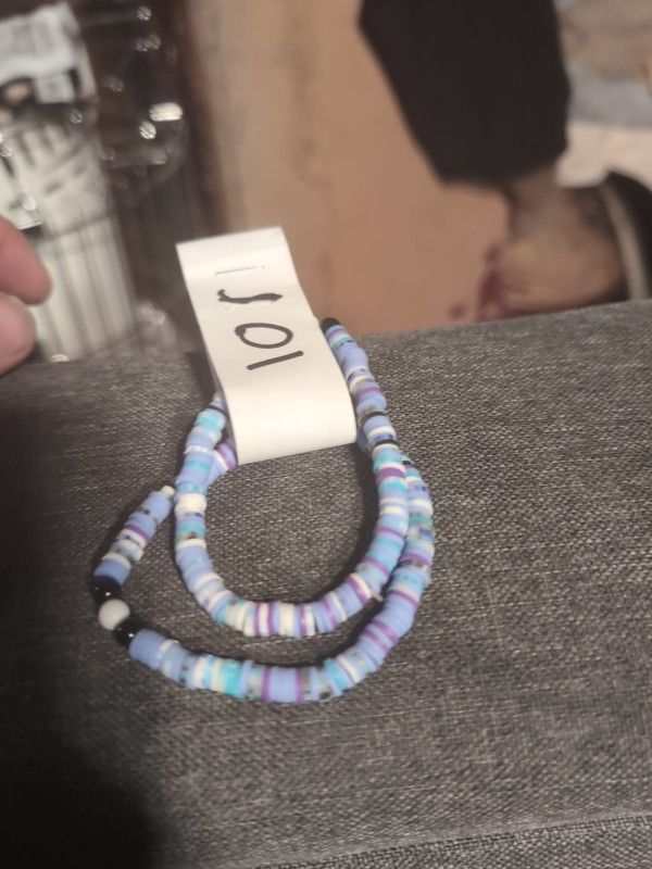 2 Blue Bracelets Set