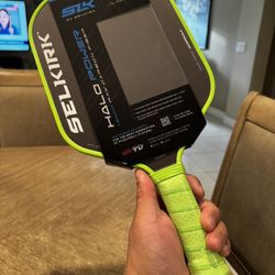 SLK Halo Power/Max Pickleball Paddle – 13mm Carbon Fiber | Green New Selkirk