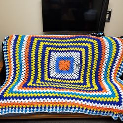Crochet Blanket Multicolor