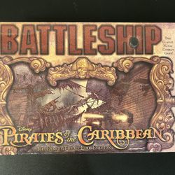 Disney Parks Edition Pirates Caribbean BATTLESHIP Board Game New Sealed Damaged