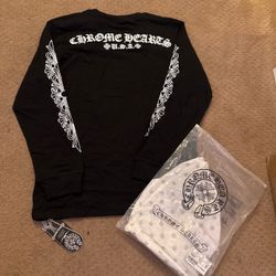 Black Chrome Hearts USA Longsleeve Size Medium