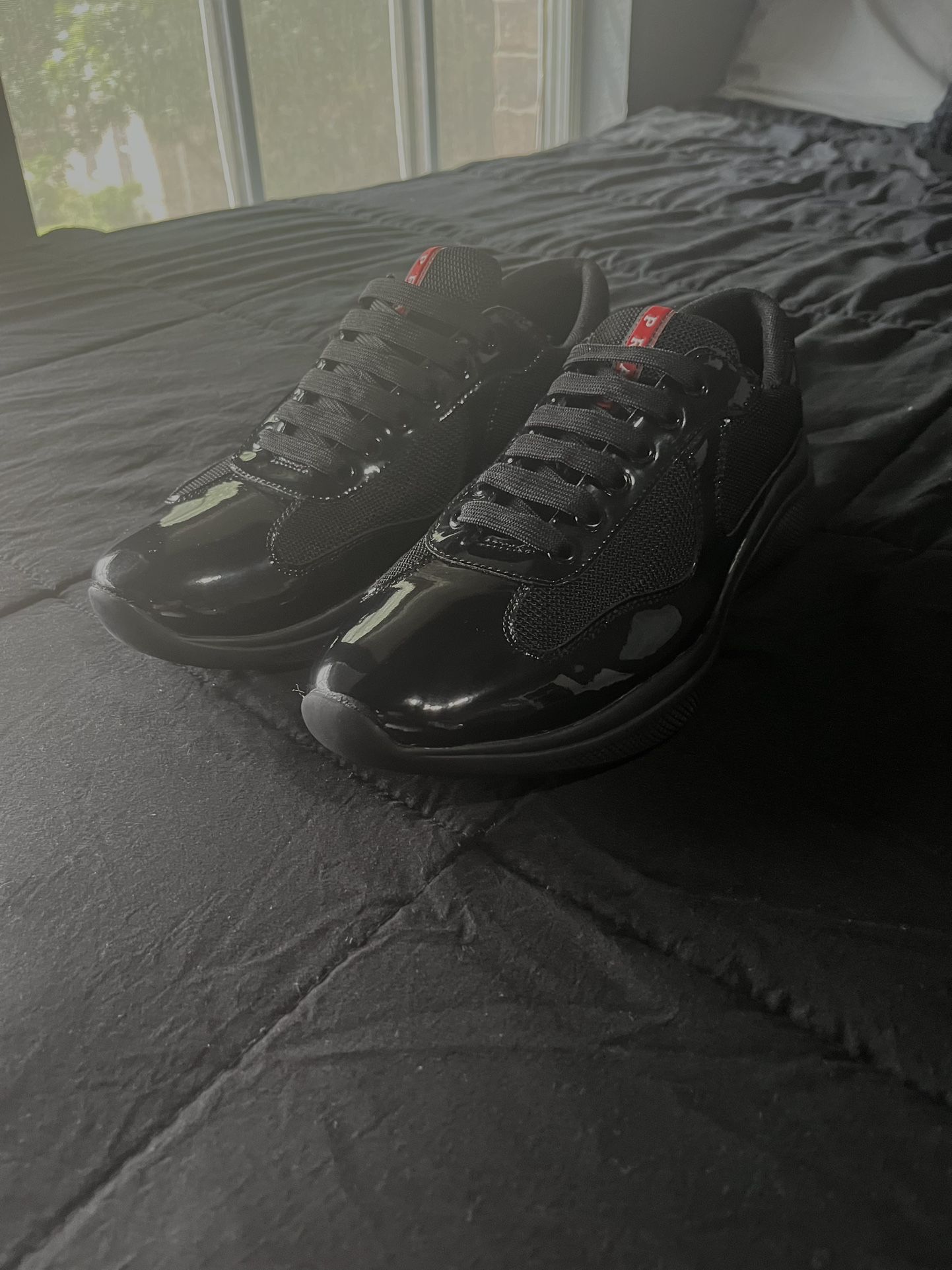 Prada America’s Cup Black Patent Leather