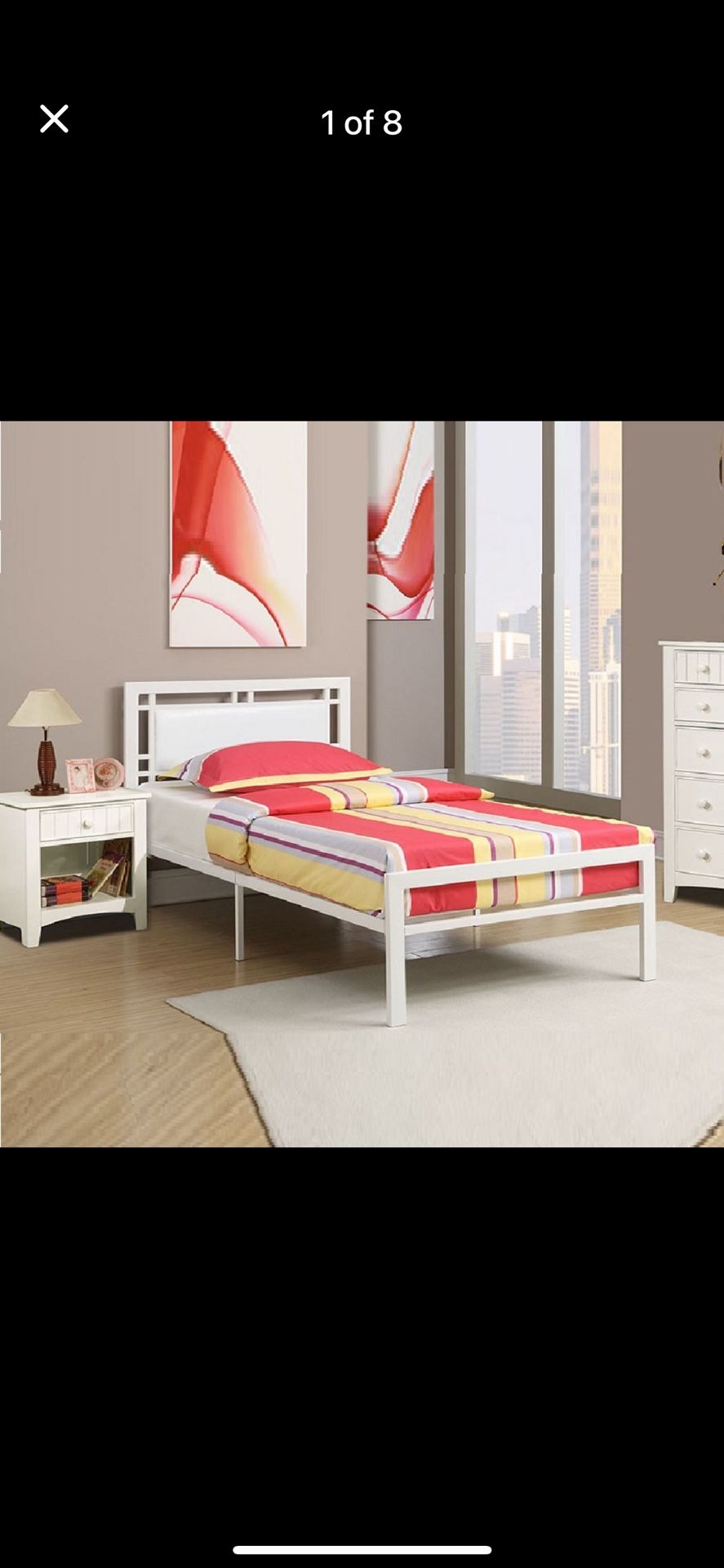 Bed Frame : Twin Size Metal Bed Frame