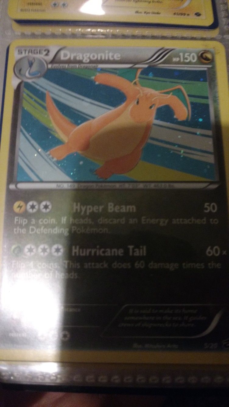 Dragonite Rare Holographic Pokemon Card 