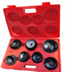 12 PCs Oil Filter Cap Socket Set w/Case