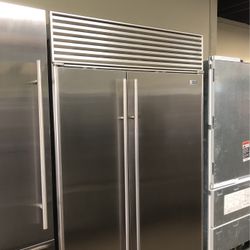 Sub Zero 48” Stainless Steel Built In Side By Side Refrigerator 