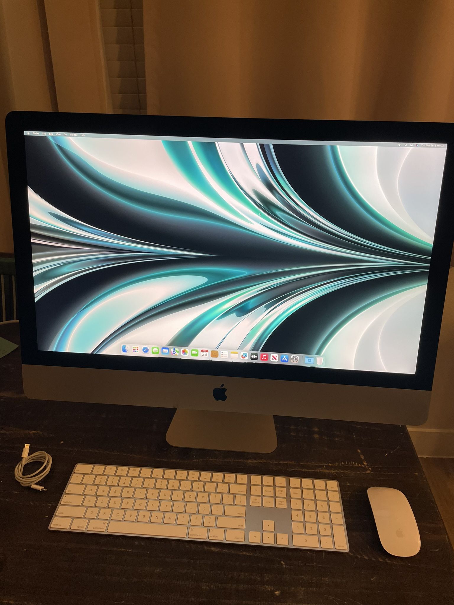 2020 Apple iMac 27-inch 5K Retina Display 3.8 GHz 8-core i7 Processor 8gb Ram 500gb Ssd. Sequoia macOS. Wireless Keyboard And Mouse. Little Nick Read