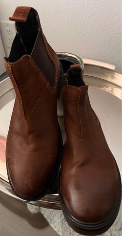 Brown Leather Chelsea Boots