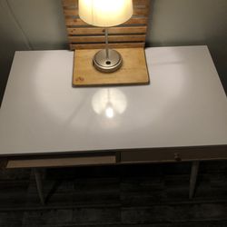 White And Oak Desk 