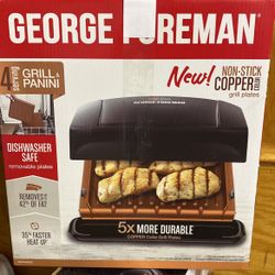 George Foreman Non-Stick Copper Grill