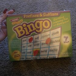 Prefix  And Suffix Bingo Game