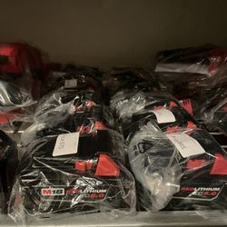 New Milwaukee Batteries M18 XC 5.0 ($69 Each-Cada Una)
