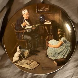 Norman Rockwell “The Story Teller” Collectible Plate