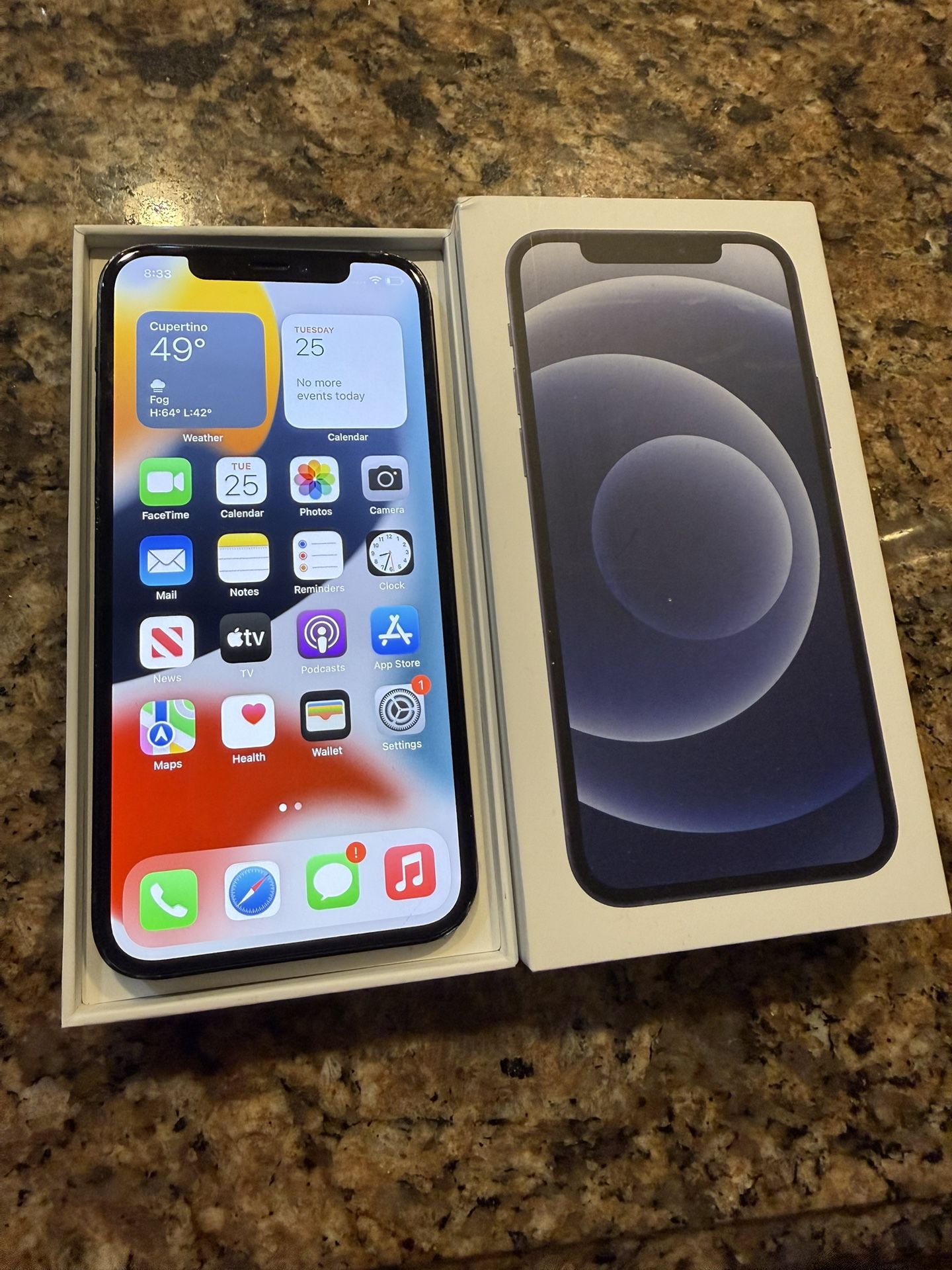 Apple iPhone 12 64gb AT&T Or Cricket Only iOS 15.4