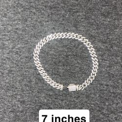 Moissanite Bracelet 6mm And 7 Inches 