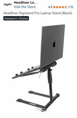 Headliner Digistand Pro DJ Laptop Stand (Black)