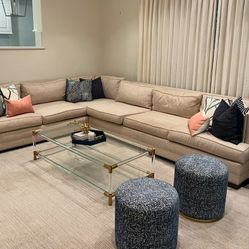 Mitchell Gold Bob Williams 2 Piece Sectional 