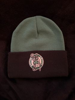 Mitchell & Ness Boston Celtics Beanie Hat Green/Black One Size Pre-Owned