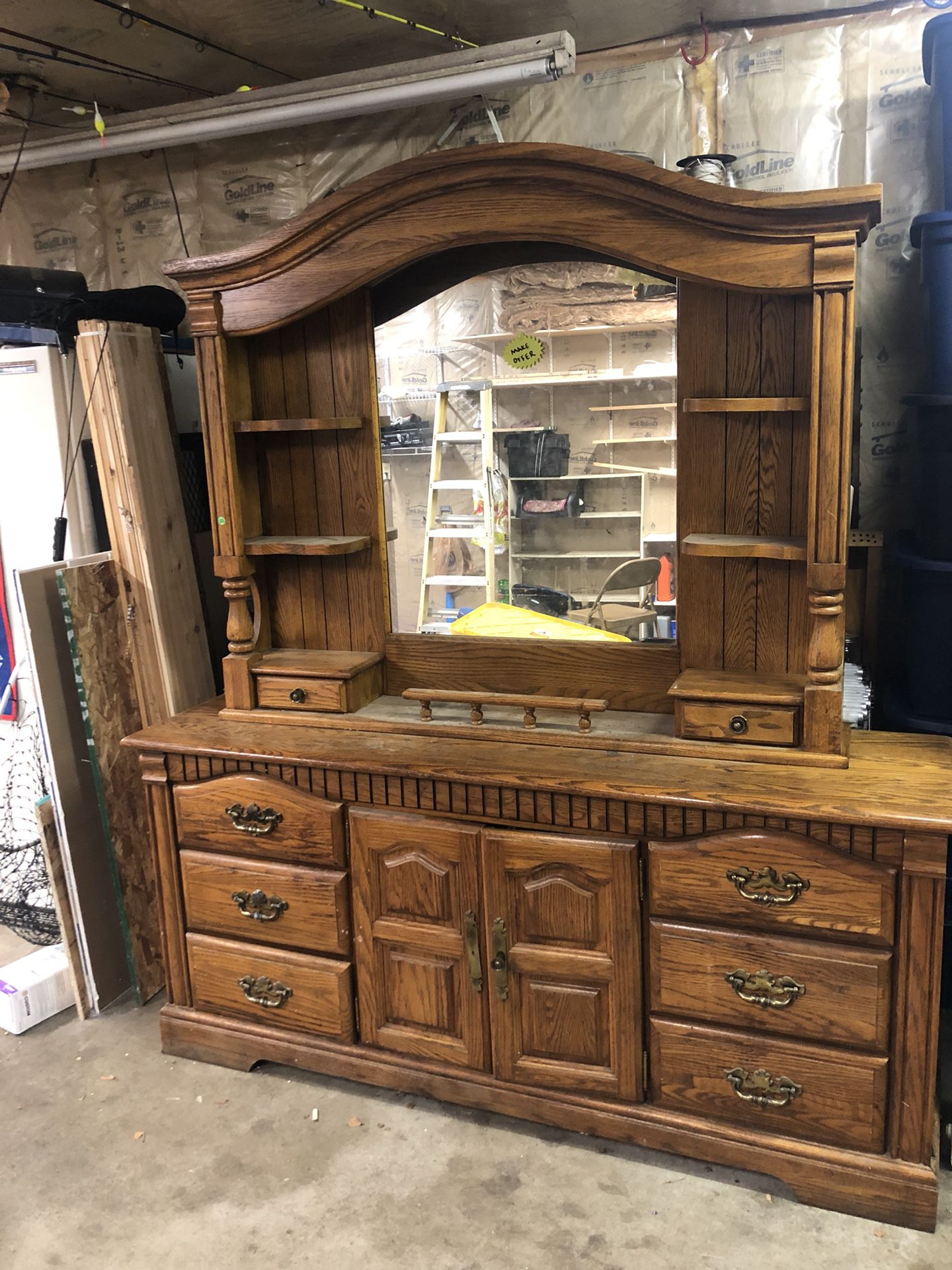 Large dresser with mirror