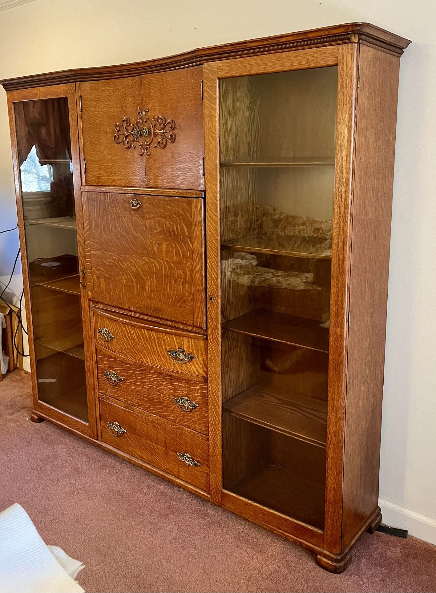 Curio/ Secretary Desk Cabinet