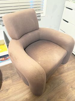 Crate&Barrel Fabric Upholstered Accent Armchair