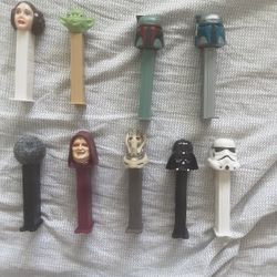 Star Wars Pez Dispenser Lot Of 9 