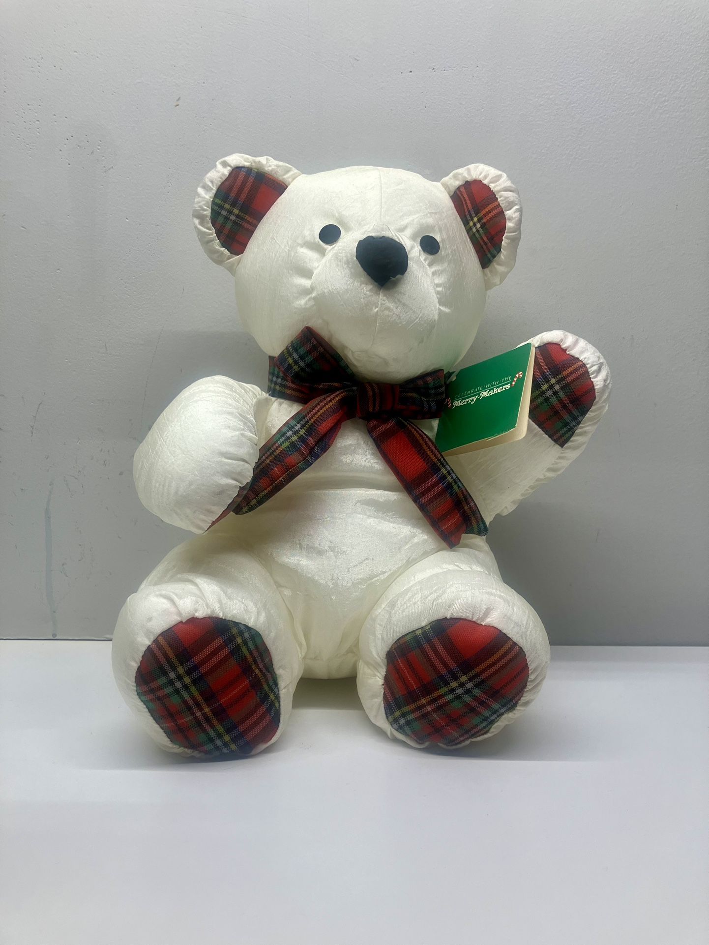 Vintage 1993 Gibson Greetings Plush Holiday Bear 14” - New With Tag