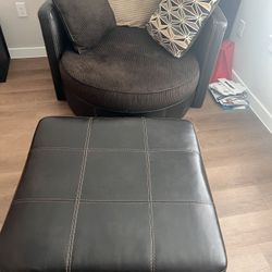 Swivel Chair & Ottoman 