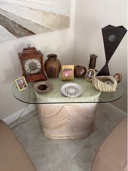 Glass table top , end or side table