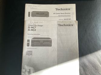 2000 Technics stereo(receiver & 60 disc changer, includes speakers and both remotes). $200 or B/O