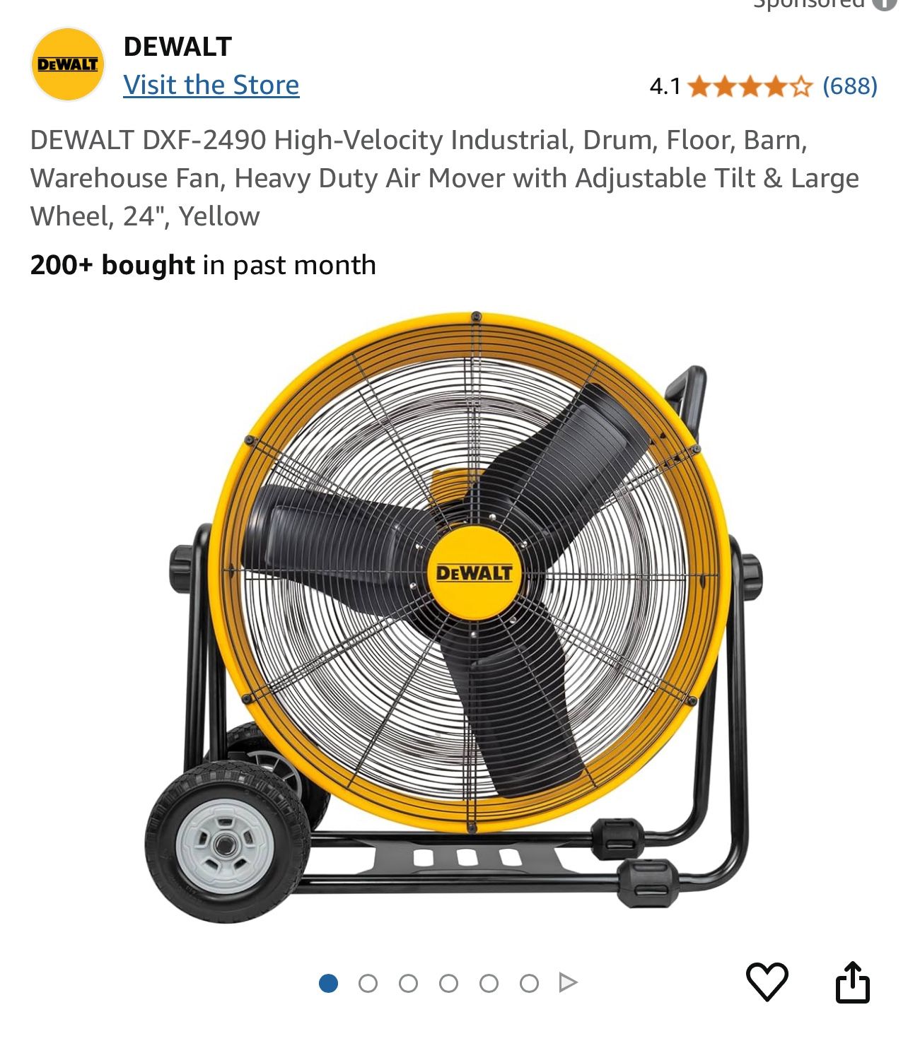Floor Heavy Duty Drum Fan