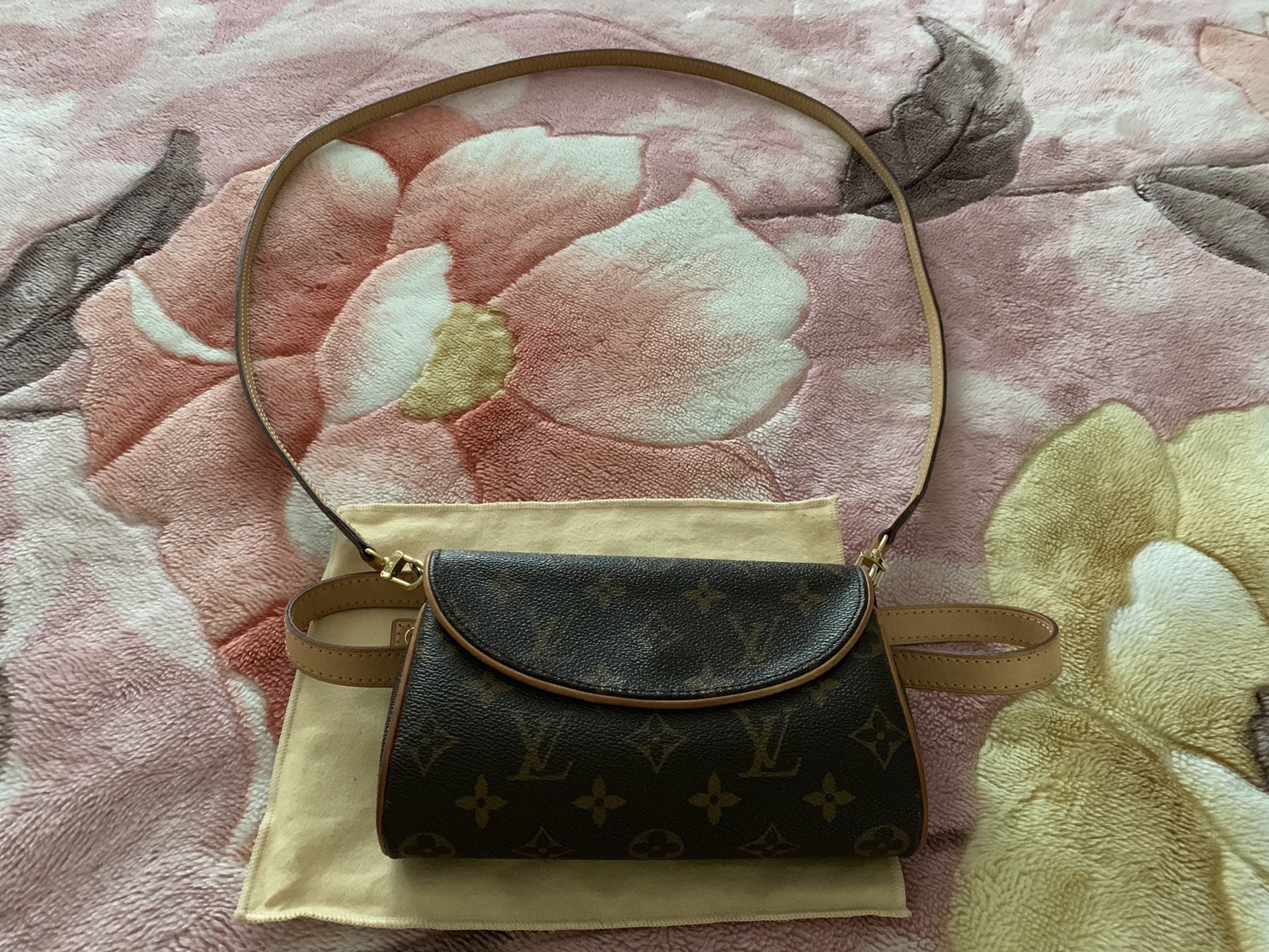 Authentic LV cross body with belt