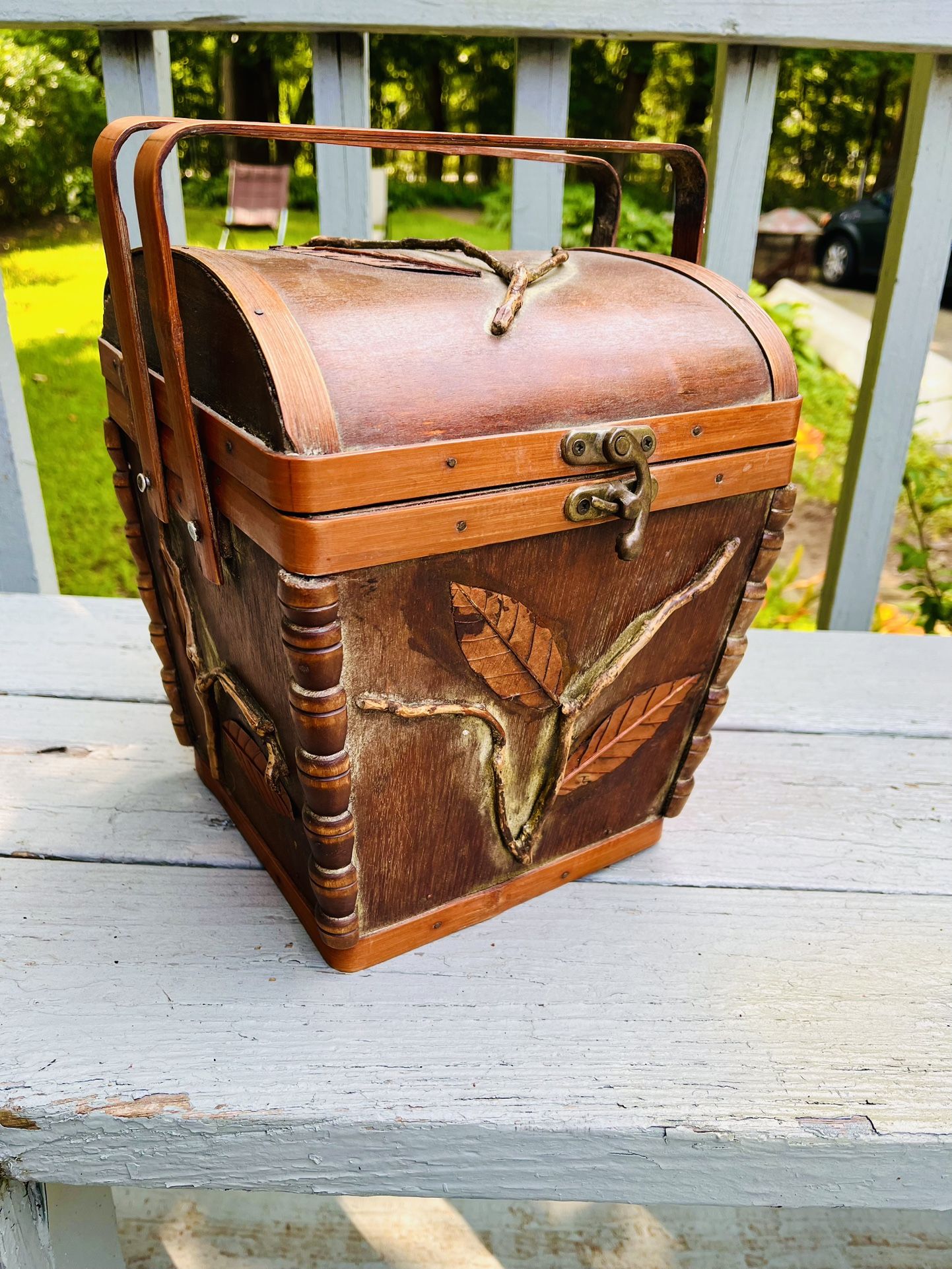 Vintage Bamboo Basket