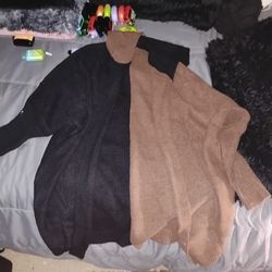 Oversized color block sweater