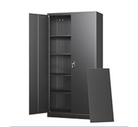 Metal Black Garage Storage Cabinet